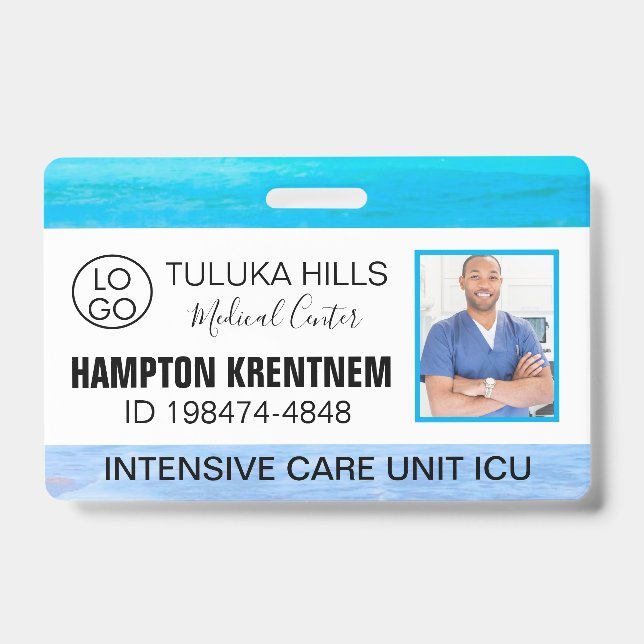 Mediterranes Foto Strand Ausweis (Vorderseite)