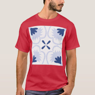 Mediterranes Tile Blue Amp Weiß Schönes Sicili T-Shirt
