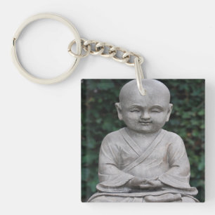 Meditieren des Buddah Statuen-Fotos Schlüsselanhänger