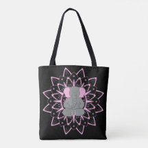 Meditieren Elefant Yoga Mandala Design Tote Tasche