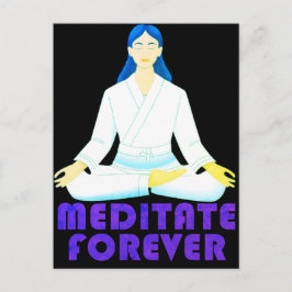 Meditieren für immer postkarte
