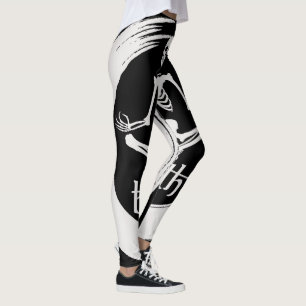 Meditieren von Skelett Leggings
