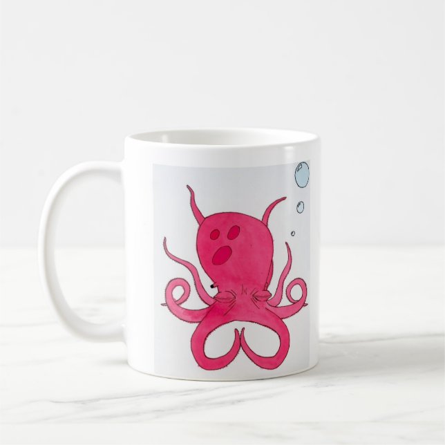 Meditierende Krake Tasse (Links)