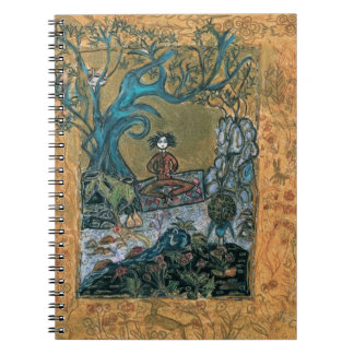 Meditierende Vorlagenzeitschrift Notizblock