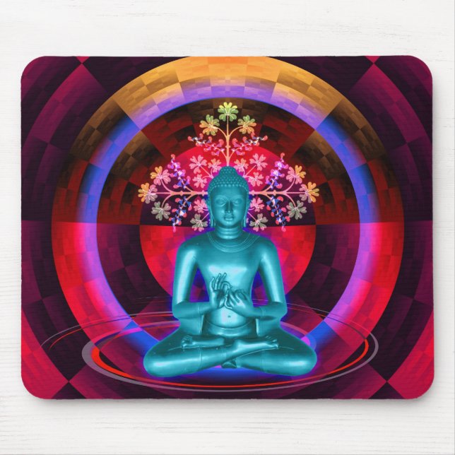 Meditierender Buddha Mousepad (Vorne)