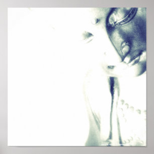 Meditierender Buddha--Ruhe-Licht Poster
