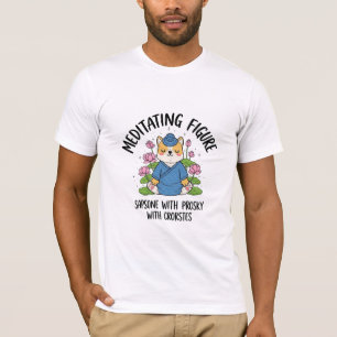 meditierender Corgi in Lotussitz mit Prosky T-Shirt
