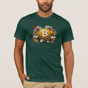 Meditierendes Bitcoin-Kalm-im-Chaos-Krypto-T-Shirt T-Shirt