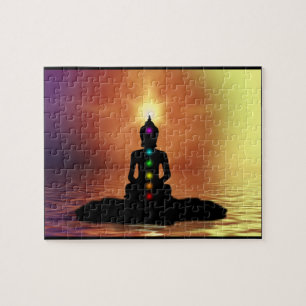 Meditierendes Chakra Puzzlespiel Puzzle