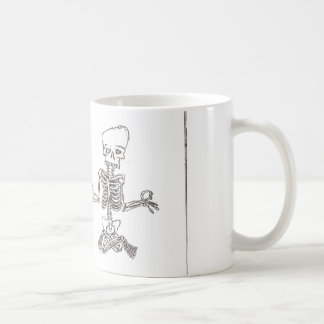 meditierendes Skelett Kaffeetasse