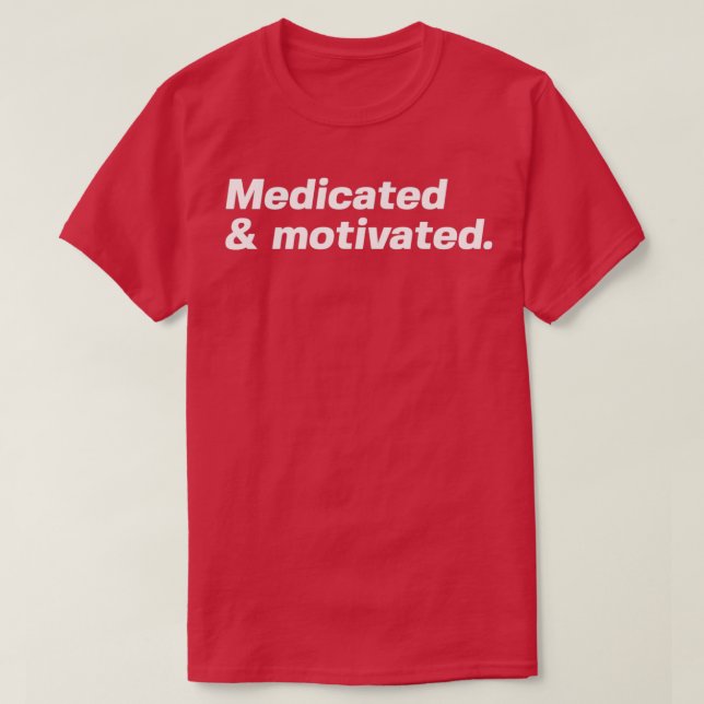 Meditiert und motiviert 1 T-Shirt (Design vorne)