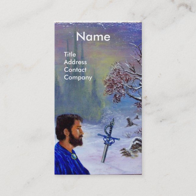 MEDITUNG EINES NIGHT-Monogramms Visitenkarte (Vorderseite)