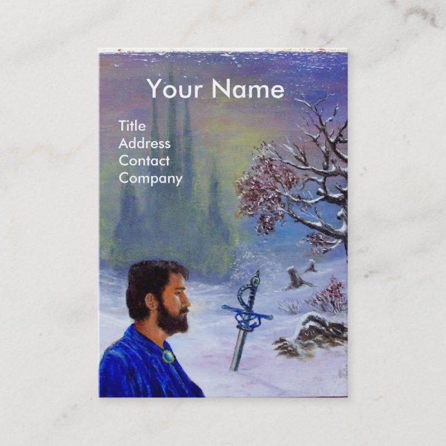 MEDITUNG EINES NIGHT-Monogramms Visitenkarte (Vorderseite)