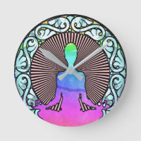 MEDITUNG YOGA CIRCLE AURA RADIATIONS LOGO