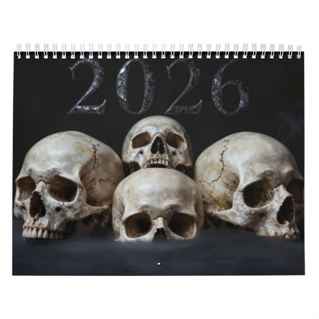 Medium 2026 Skull Art Calendar Kalender (Titelbild)