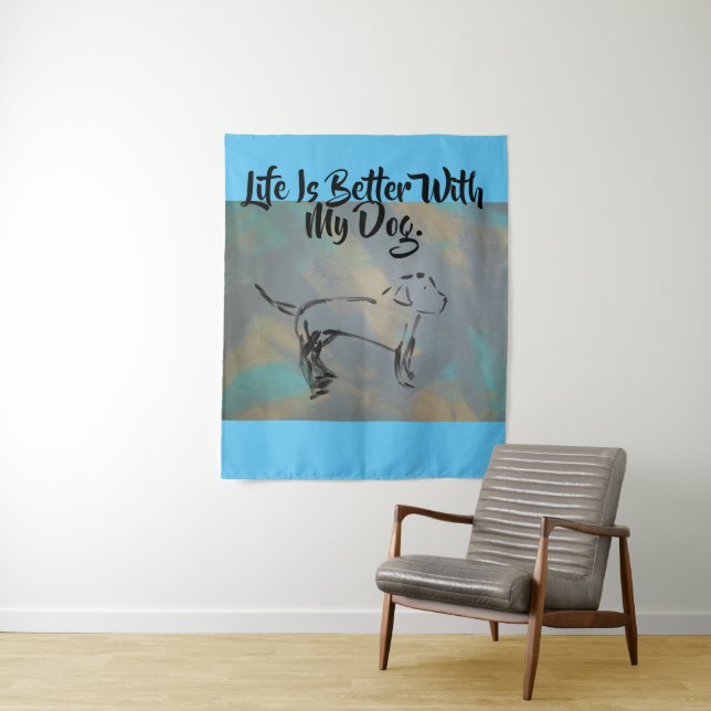 Medium (50" x 60") Tapestry Wandteppich (Beispiel)