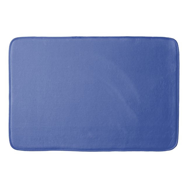 Medium Blau: Solide Farbe Badematte (Vorderseite)