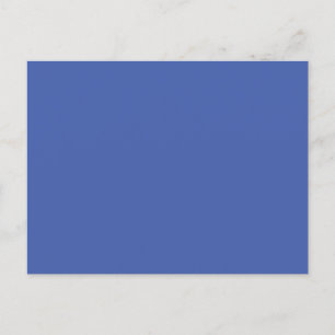 Medium Blue #445EAA, verblasst blau Ankündigungspostkarte