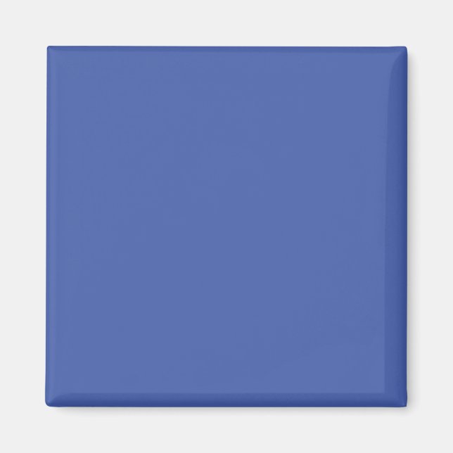 Medium Blue #445EAA, verblasst blau Magnet (Vorne)
