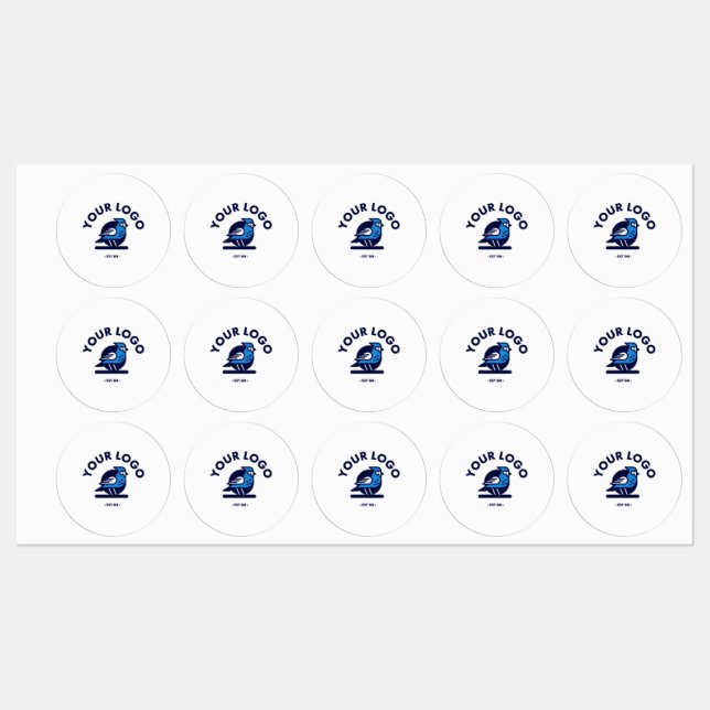 Medium Circle Adhesive / Waterproof Label Etiketten (Blatt)