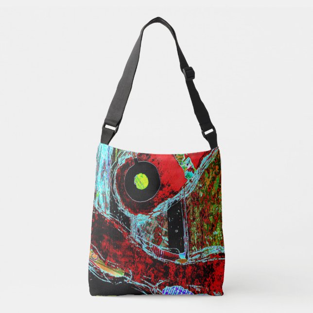 Medium Cross Body Bag - Frequency Serpent  Tragetaschen Mit Langen Trägern (Vorderseite)