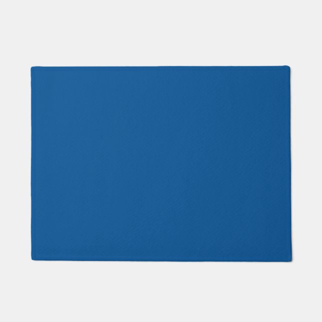 Medium Electric Blue Solid Color Fußmatte (Vorderseite)