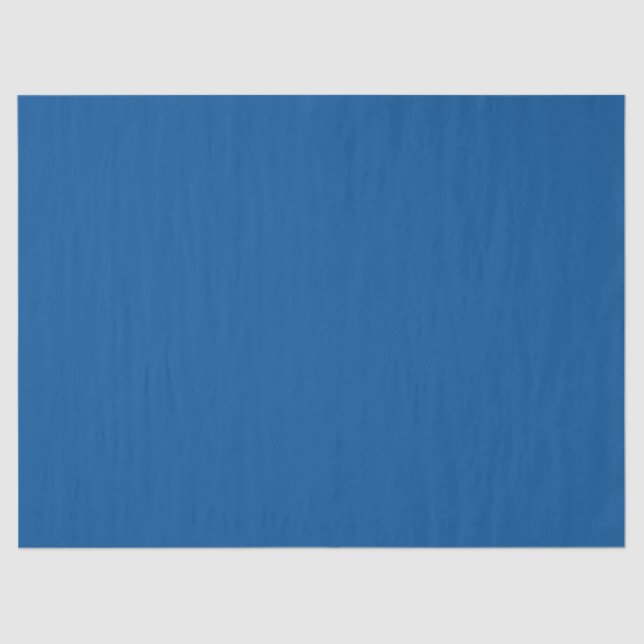 Medium Electric Blue Solid Color Seidenpapier (Vorderseite)