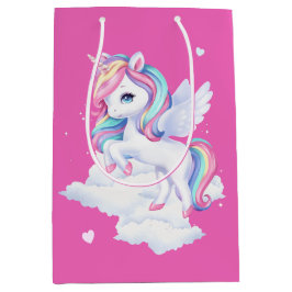 Medium Gift Bag to a magical birthday party. Mittlere Geschenktüte