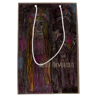 Medium, mittlere Geschenk-Matttasche "GERADE Mittlere Geschenktüte