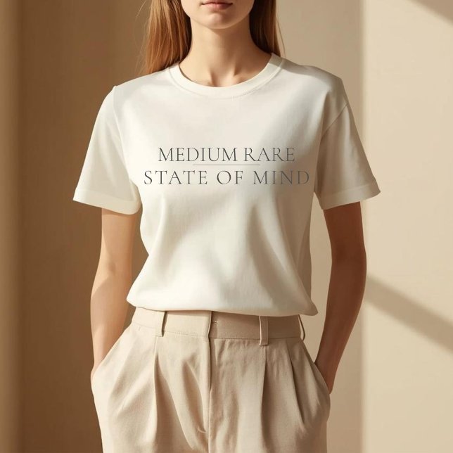 Medium Rare State of Mind Steakliebhaber Fleischli Tri-Blend Shirt (Von Creator hochgeladen)