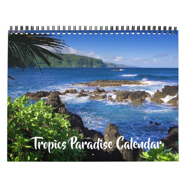 Medium Size Tropics Paradise Calendar Kalender (Titelbild)