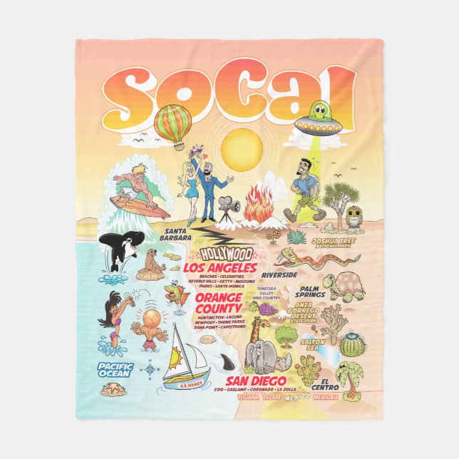 Medium SoCal Fleecedecke (Vorderseite)