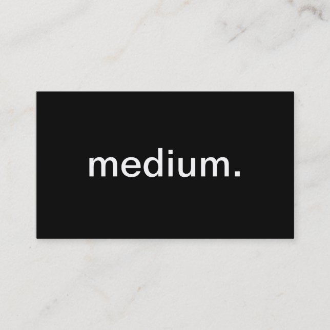 Medium Visitenkarte (Vorderseite)