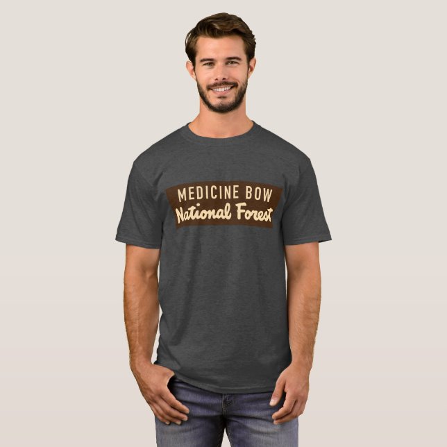 Medizin-Bogen-staatlicher Wald T-Shirt (Vorne ganz)