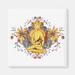 Medizin Buddha in Meditation Magnet