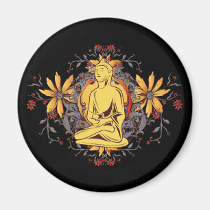 Medizin Buddha in Meditation Magnet