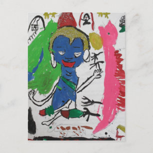 Medizin Buddha mit Dragon Postcard Postkarte