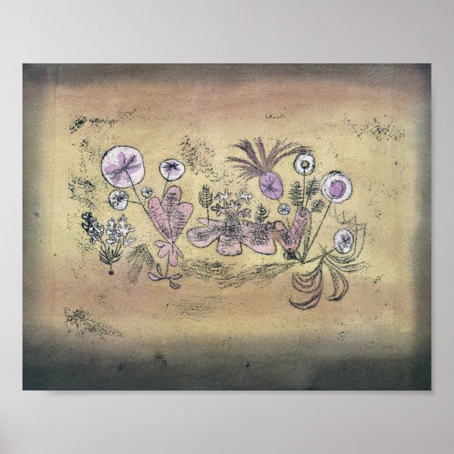 Medizin Flora : Paul Klee 1924 Poster (Vorne)