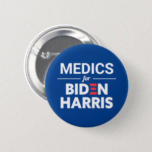 Medizin für Biden Harris Custom Text Blue Button