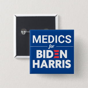 Medizin für Biden Harris Custom Text Blue Button