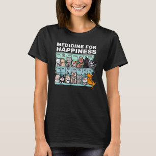Medizin für glückliche Katzen jeden Tag T-Shirt