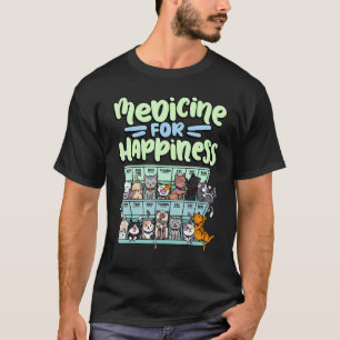 Medizin für Glückspillendose Tiere Katzenrassen T-Shirt