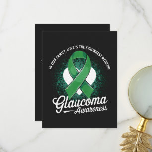 Medizin Glaukom-Bewusstsein Dankeskarte