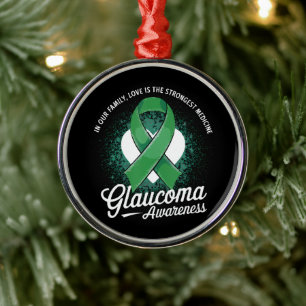 Medizin Glaukom-Bewusstsein Ornament Aus Metall