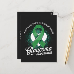 Medizin Glaukom-Bewusstsein Postkarte