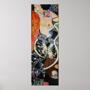 Medizin — Gustav Klimt (AI-Farbrekonstruktion) Poster