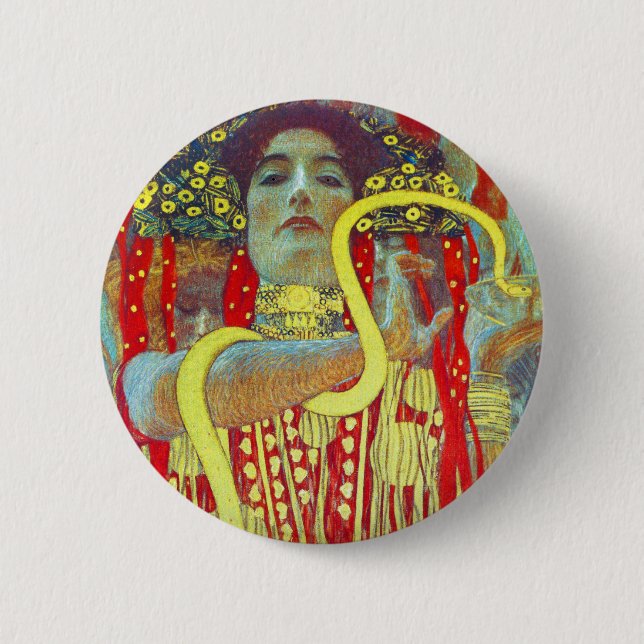Medizin II Gustav Klimt Button (Vorderseite)