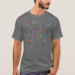 Medizin Kunst des weiblichen Chromosom-Aquarellkar T-Shirt