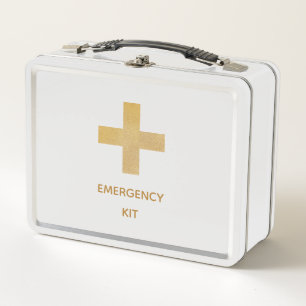 Medizin-Metallbox des Gold Cross Emergency Kit Metall Brotdose