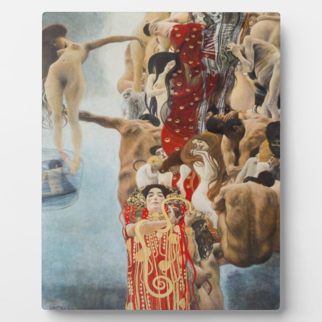 Medizin von Gustav Klimt Fotoplatte (Vorderseite)